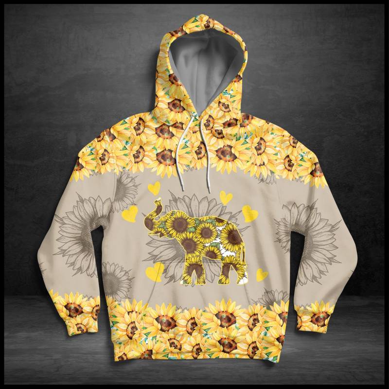 Just A Girl Who Loves Elephants G5701 – All Over Print Unisex Hoodie