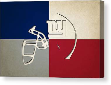 1 New York Giants Helmet Joe Hamilton Canvas Print