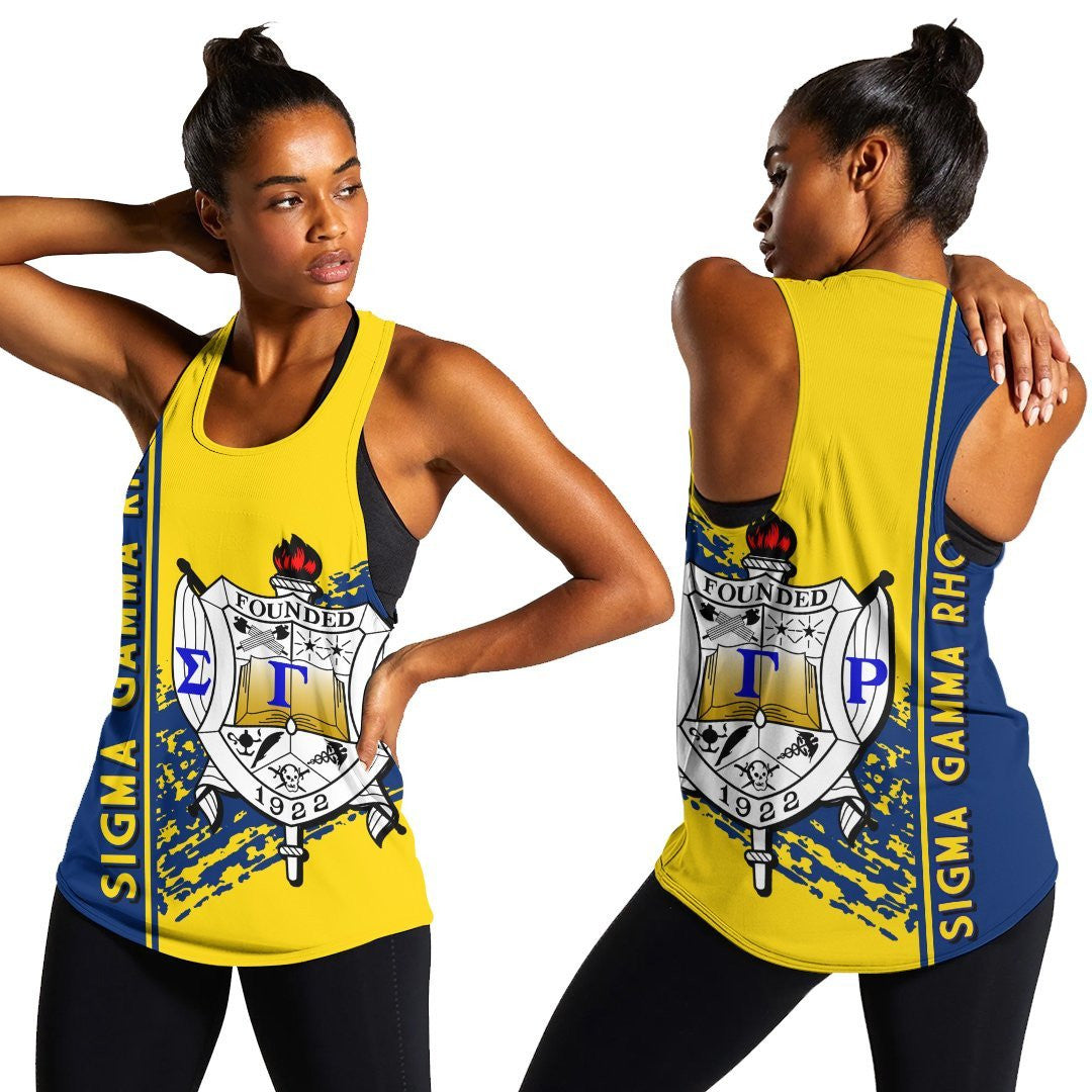 Sorority Tank Top – Sigma Gamma Rho Women’S Racerback Tank Quarter Style