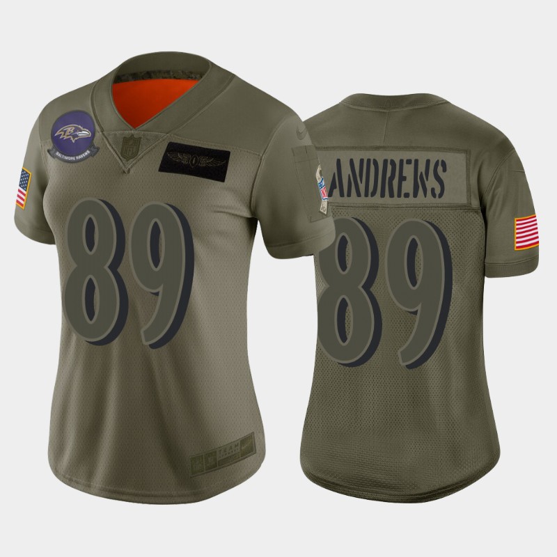 Womens Baltimore Ravens Mark Andrews Camo 2019 Salute To Service Limited Jersey