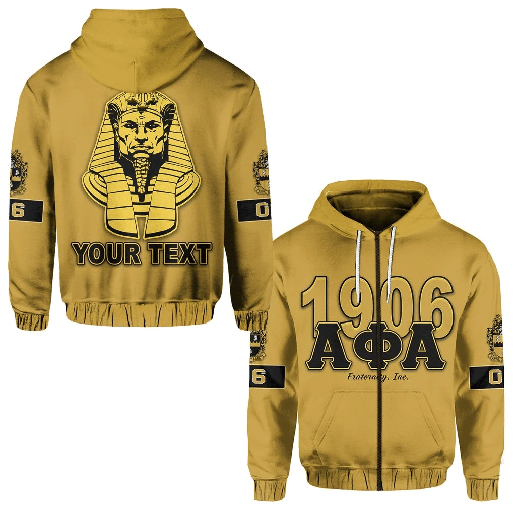 (Custom) Getteestore Hoodie – Alpha Phi Alpha 1906 Zip Hoodie A31