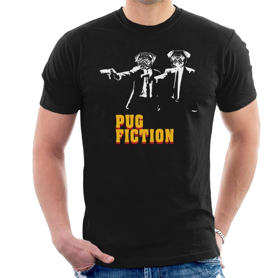 Pulp Fiction Pug Fiction Parody Men’s T-Shirt