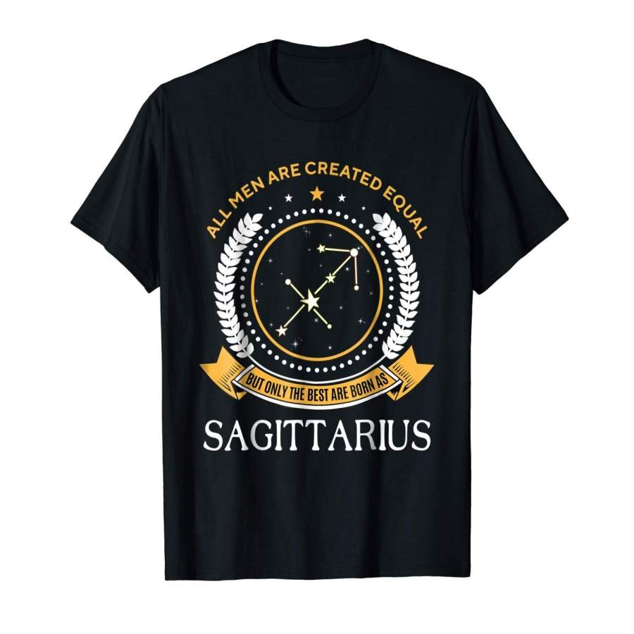 The Best Men Are Born As Sagittarius Zodiac Star Funny Shirt Men’S Sports T Shirt