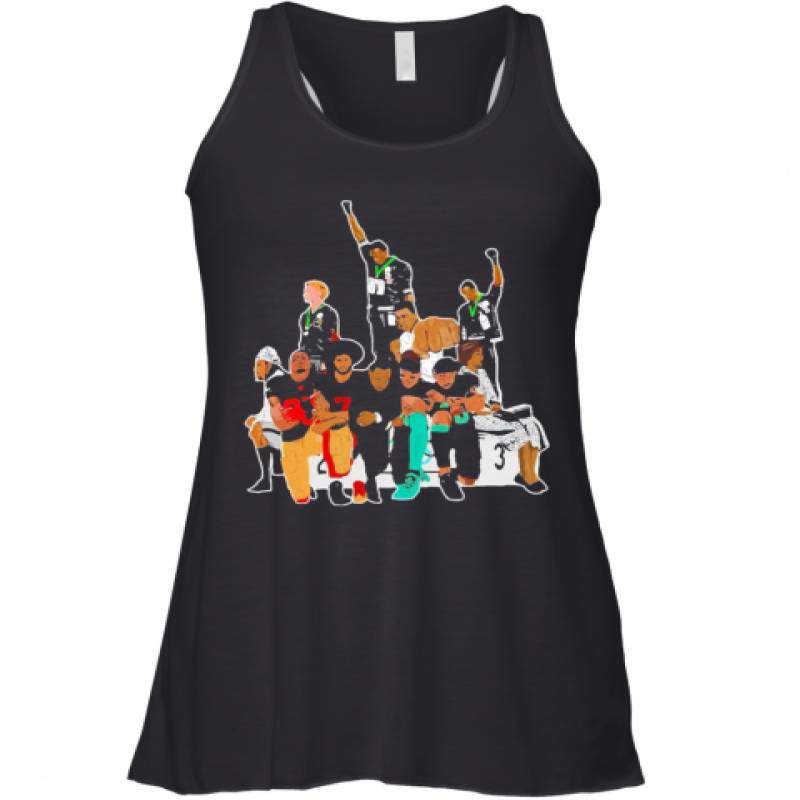 Colin Kaepernick 1968 Olympics Black Power Peaceful Protest Football Racerback Tank