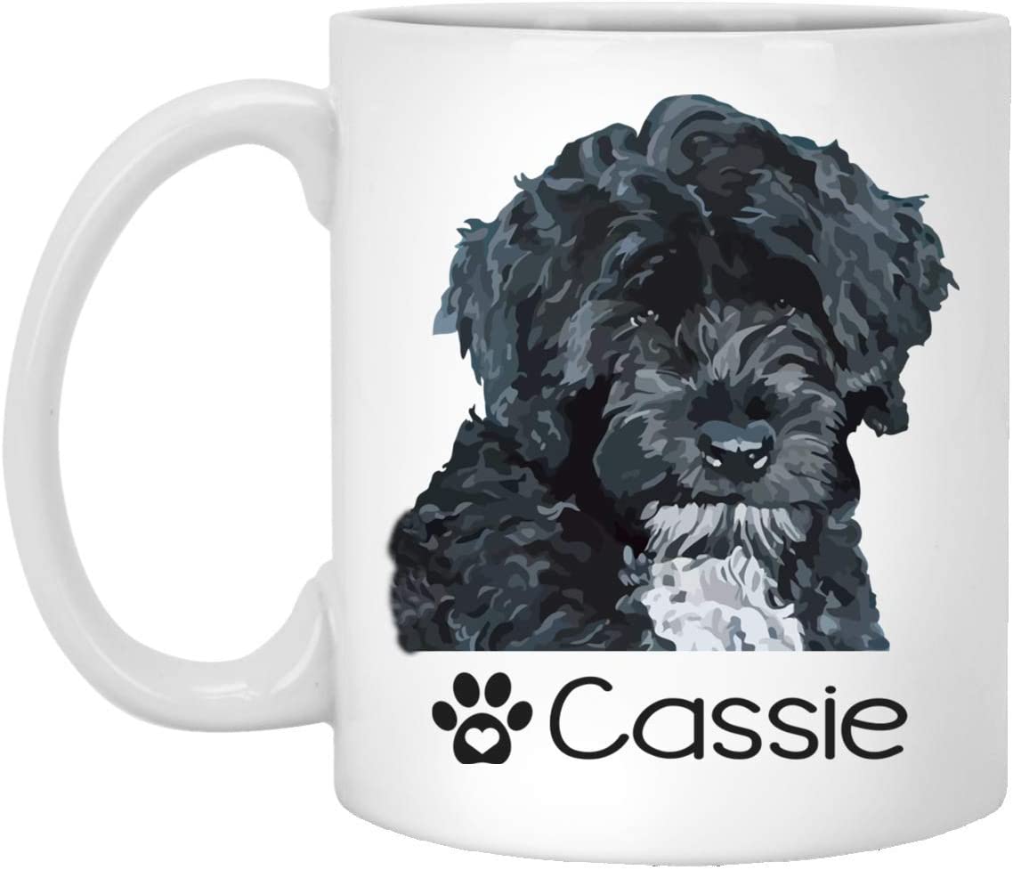 Personalized Portuguese Water Dog Mug – Pet Owner Gifts For Women – Gifts For Dog Lover – Portuguese Water Mom Dad Mugs – Dog Cups 11Oz