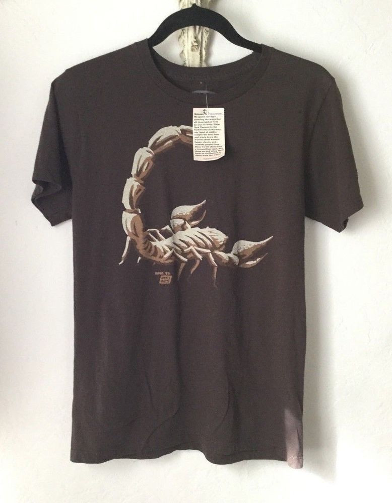 Ames Bros S Shirt Scorpion Solid Dark Brown New Shirt