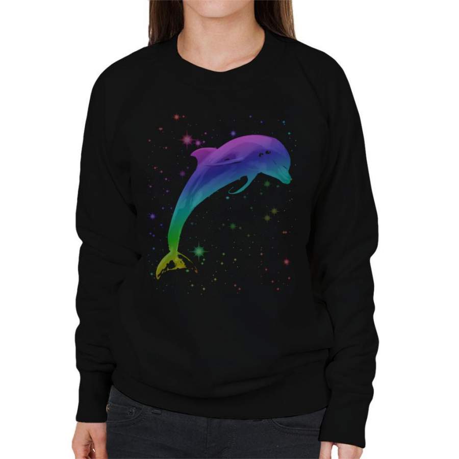 Space Dolphin Women’s Sweatshirt