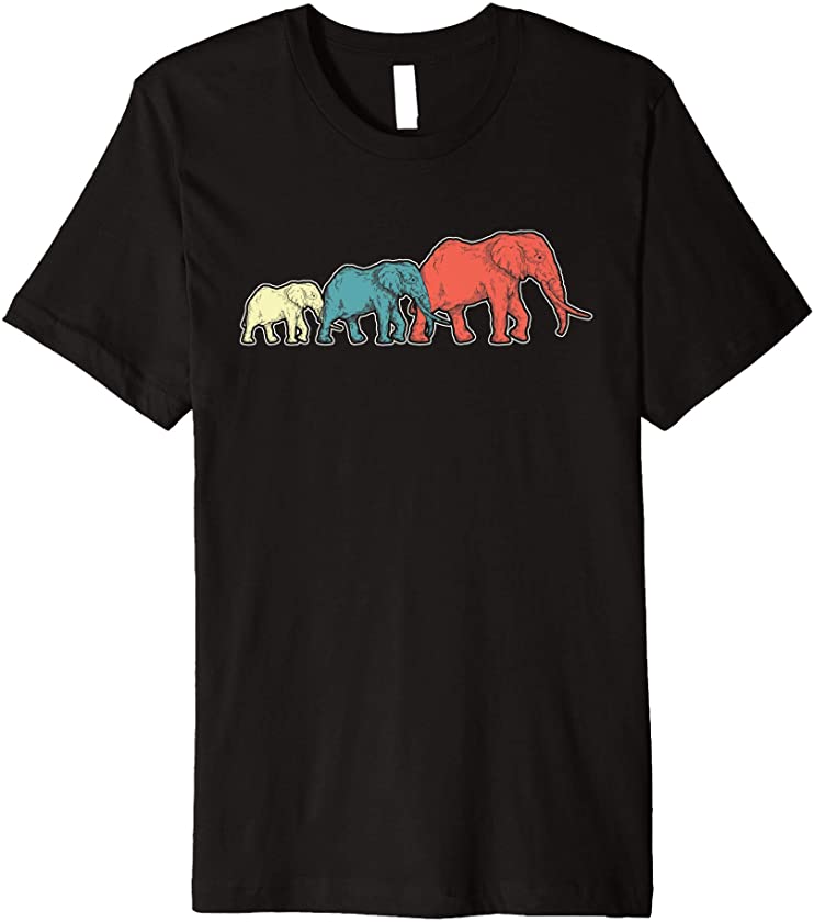 Africa Safari Zoo Animal Elephants Family Elephant Premium T-Shirt