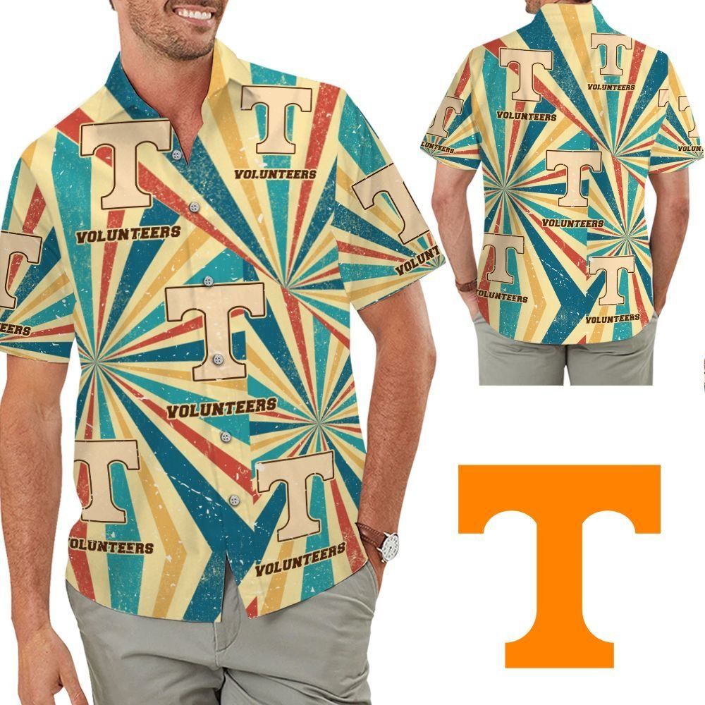 Tennessee Volunteers Retro Vintage Style Tropical Hawaiian Shirt