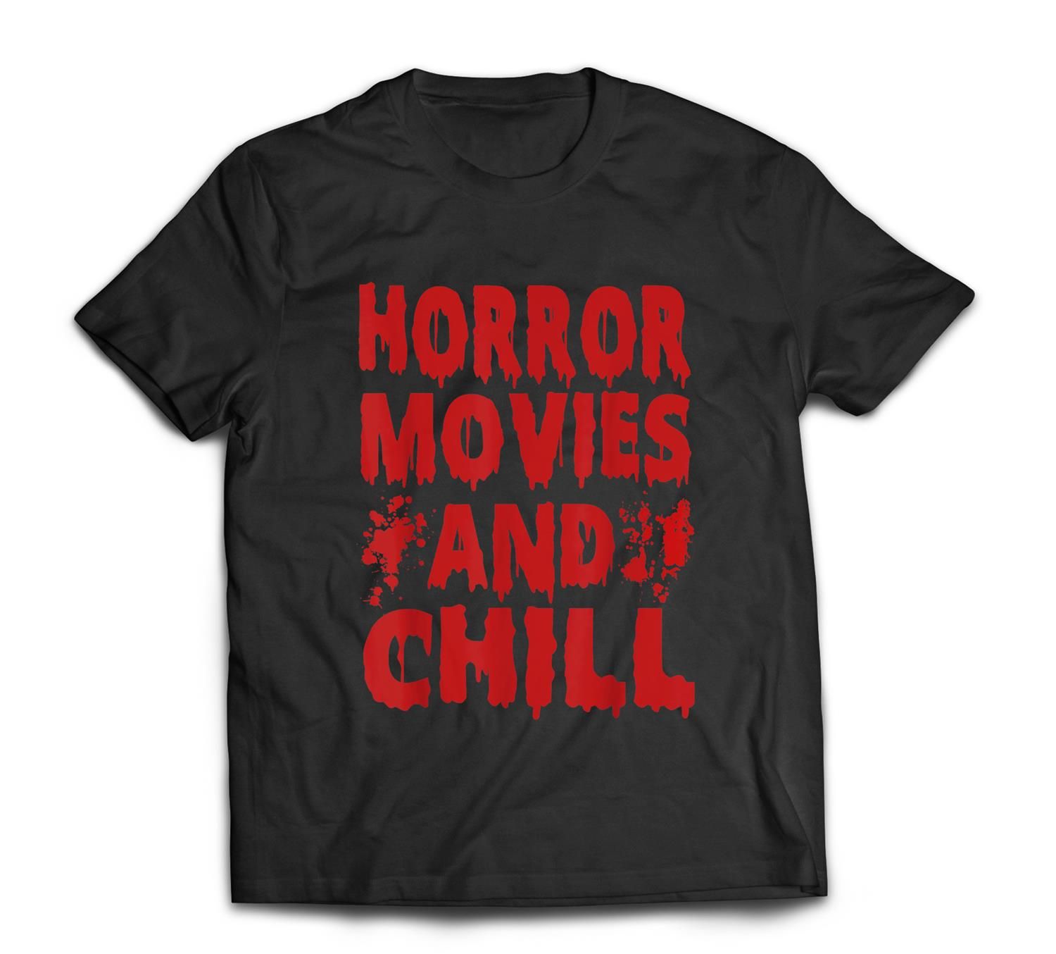 Halloween Horror Movies And Chill Horror Movie Couples T-Shirt