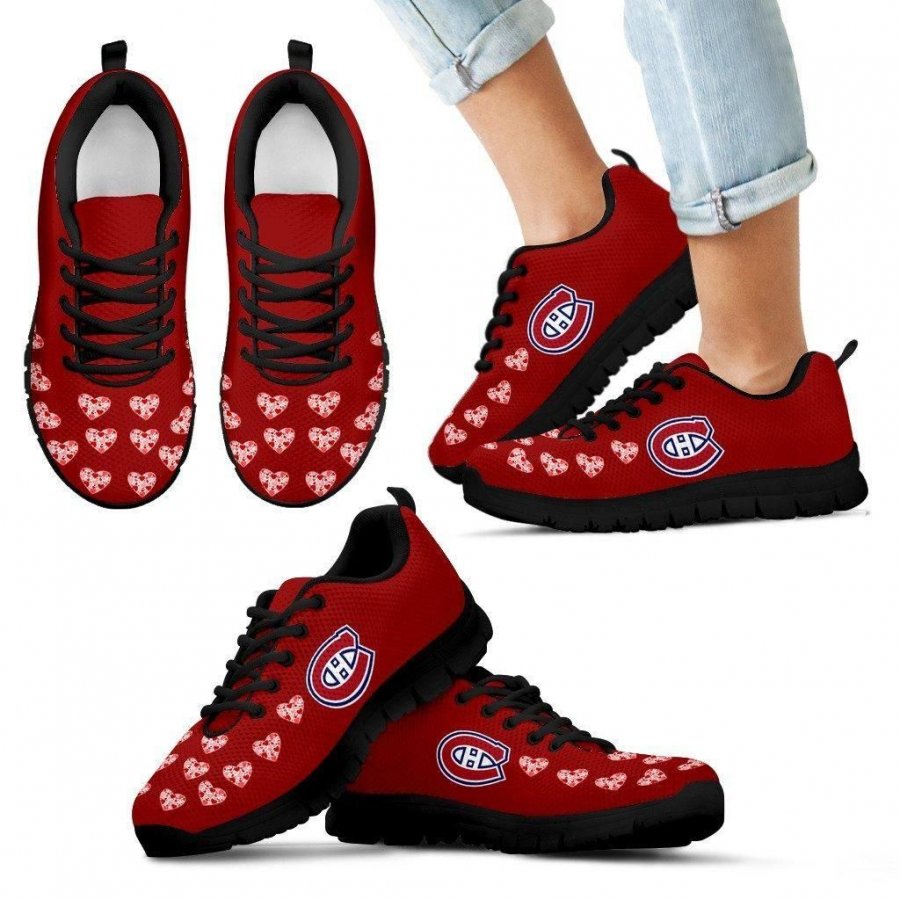 Love Extreme Emotion Pretty Logo Montreal Canadiens Sneakers #555