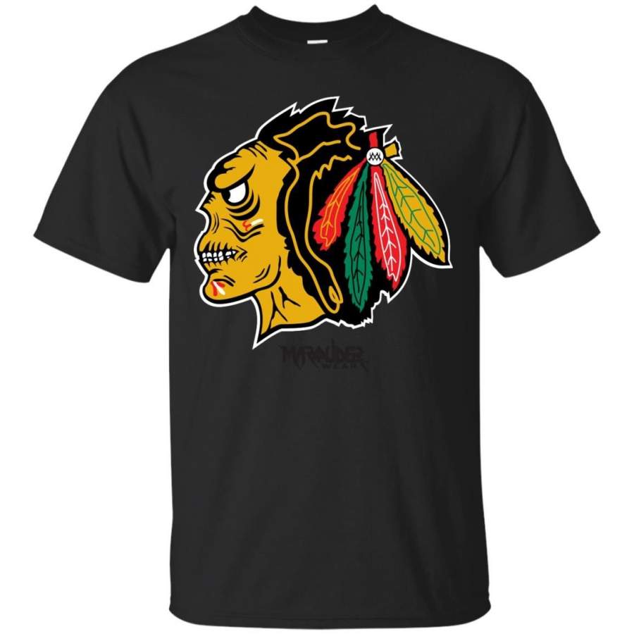 CHICAGO BLACKHAWKS – ChiTown Undead Hawks T Shirt & Hoodie