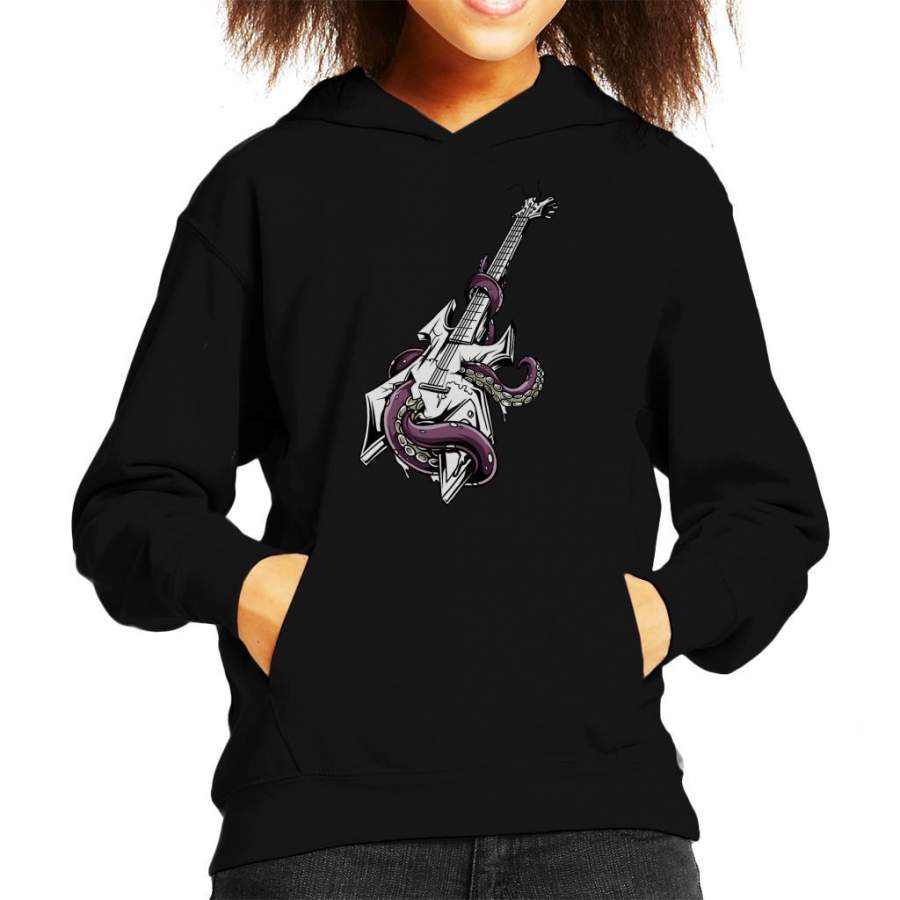 Octopus Guitar Kid’s Hooded Sweatshirt