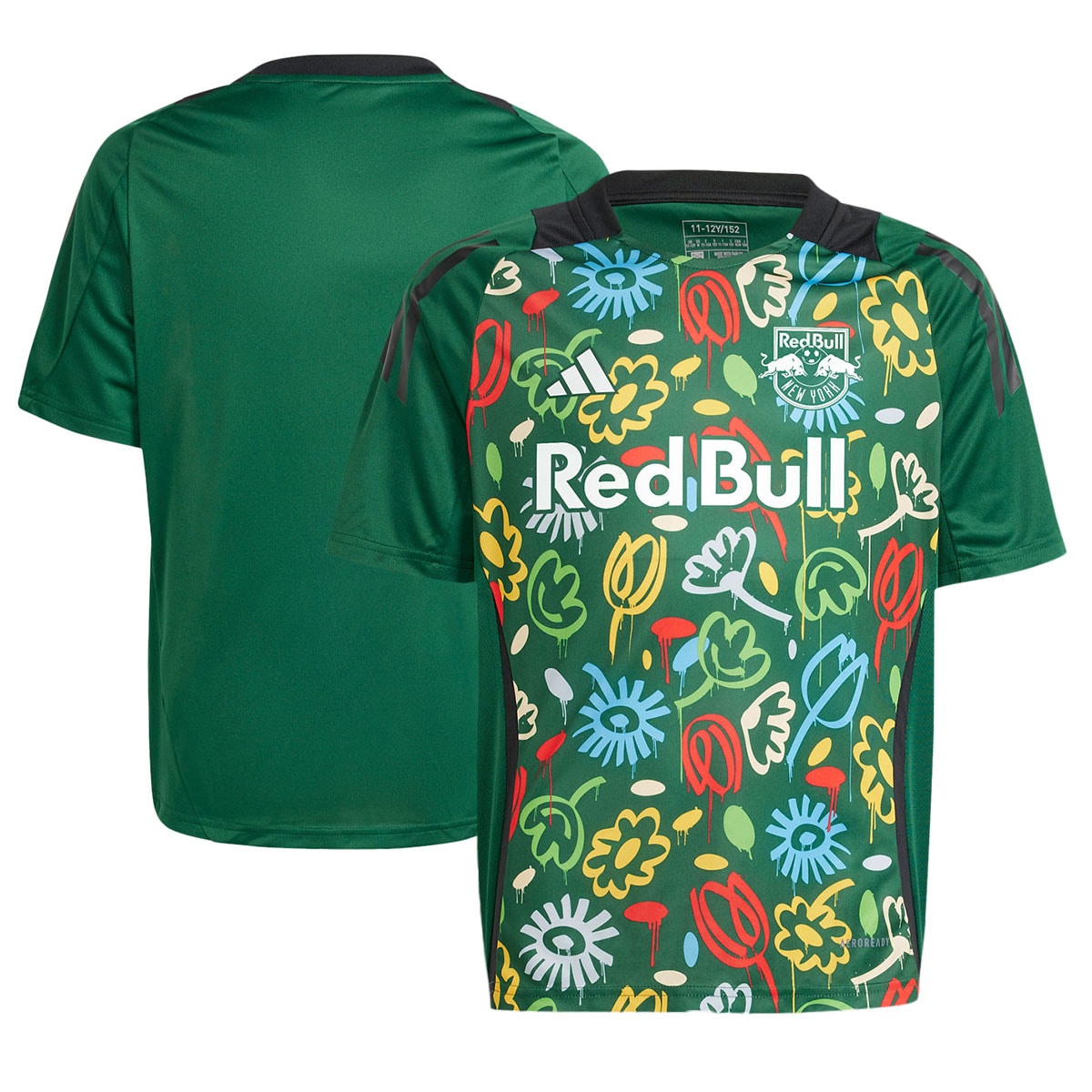 New York Red Bulls Youth 2024 One Planet Pre-Match Top – Green