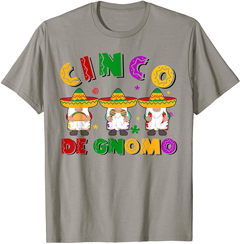 Tu Happy Cinco De Mayo Gnome Funny Mexican boy Girl T-Shirt