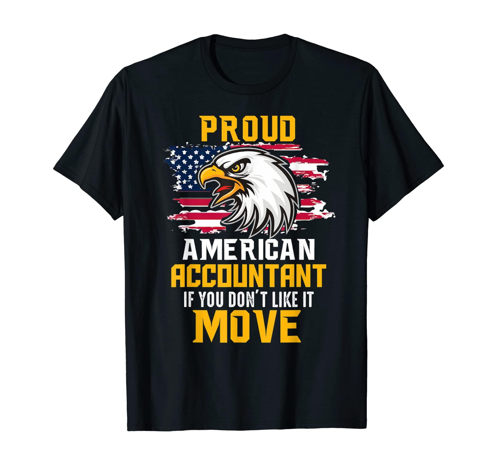 Proud American Accountant T-Shirt Patriotic Tee