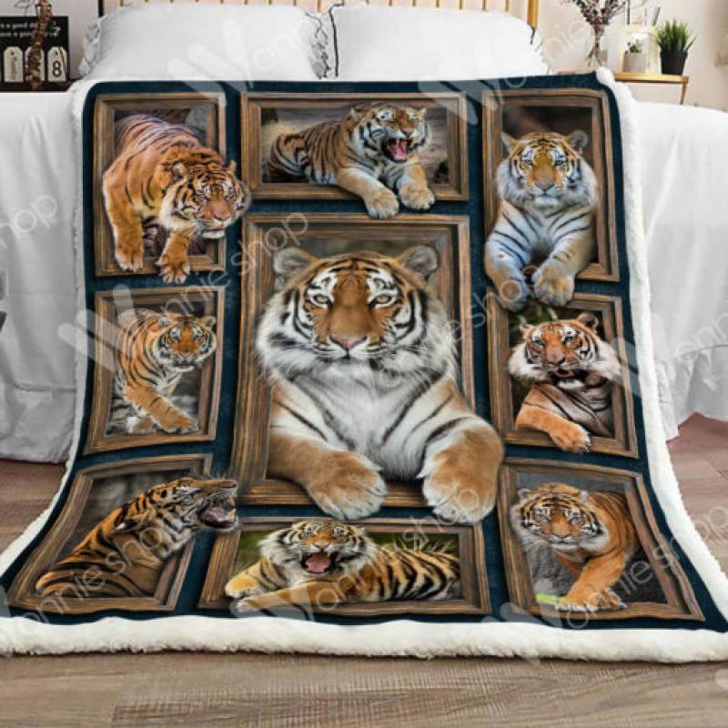 Tiger Sherpa Blanket  DCB1301 81O60