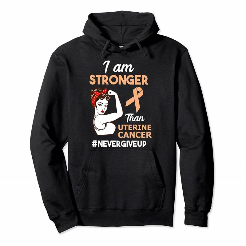 Womens Uterine Cancer Awareness Pullover Hoodie