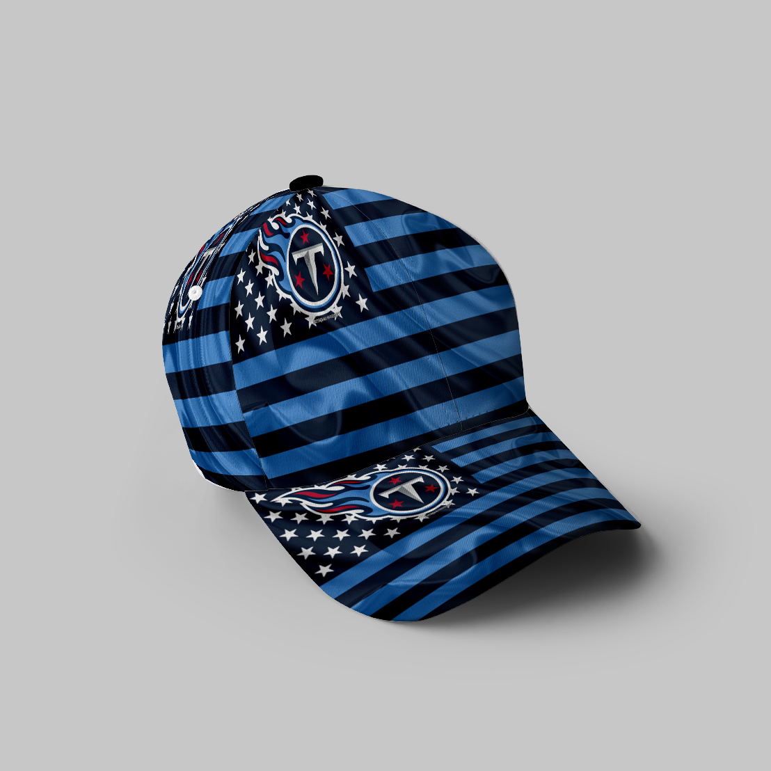 Tennessee Titans American Flag V23 3D Printing Baseball Cap Classic Hat