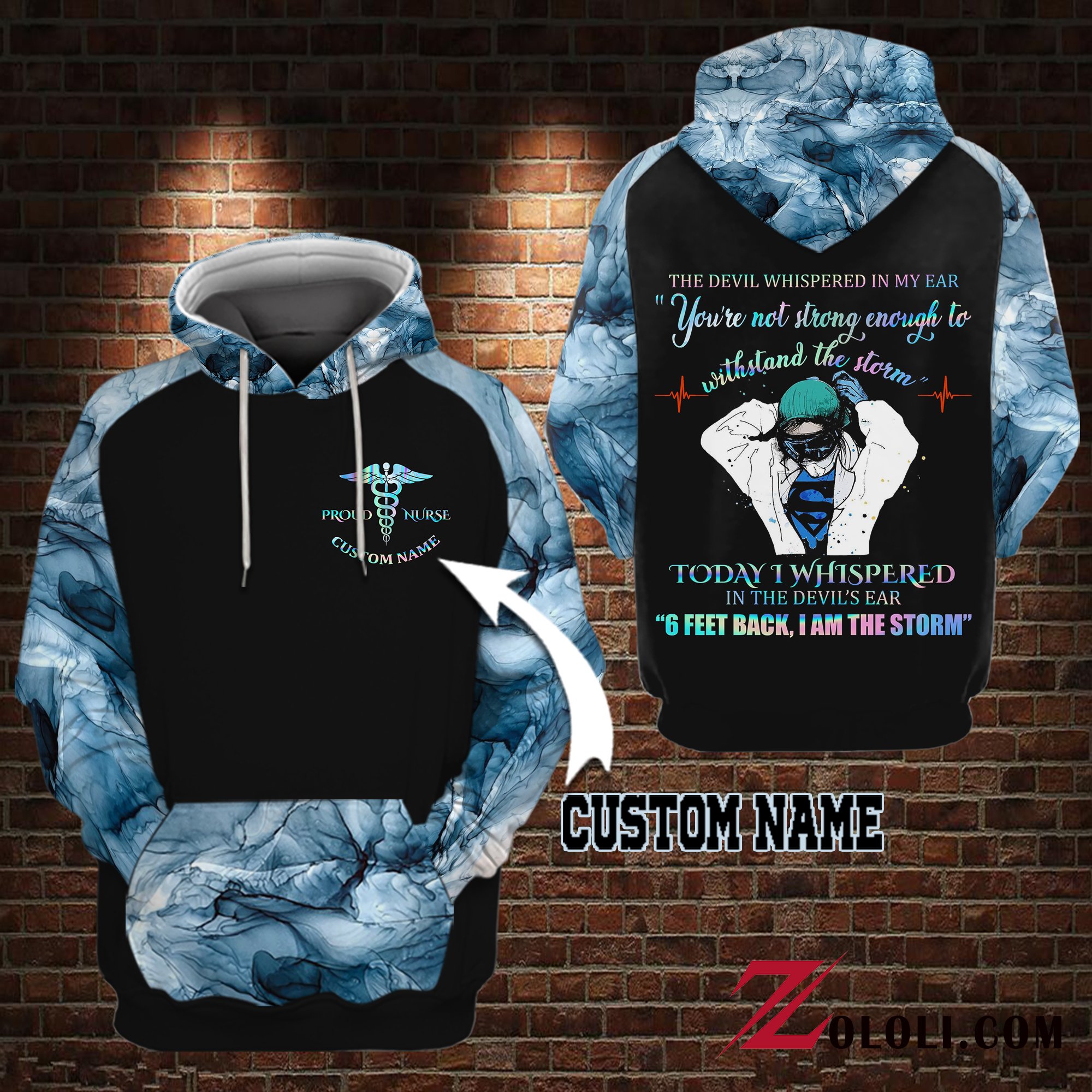 6 feet back I am the storm Hoodie 3D Custom TXX