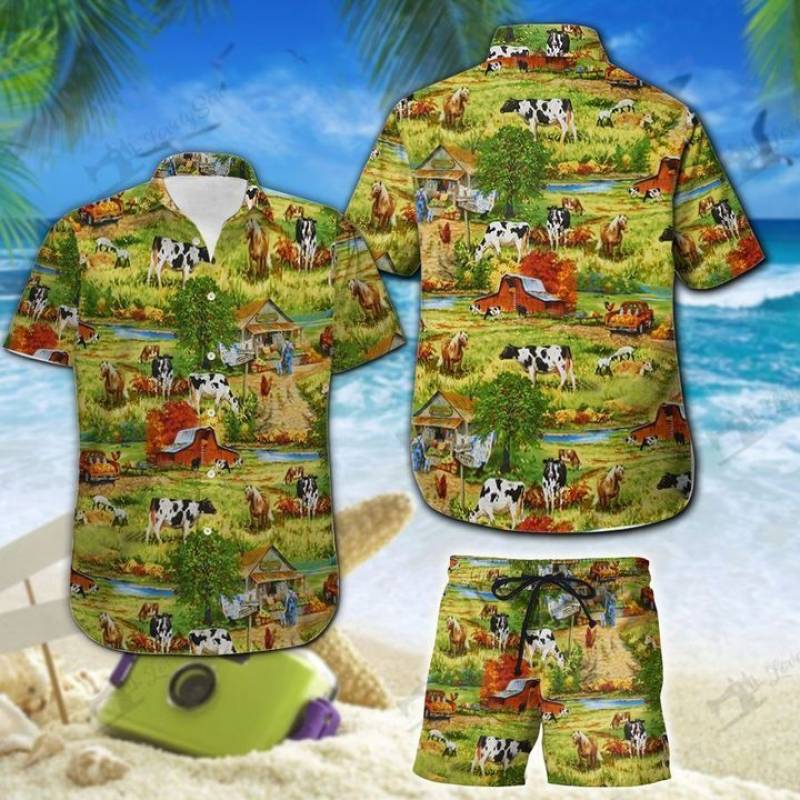Farm Men’s Hawaii Shirt + Men’s Beach Short VU220708