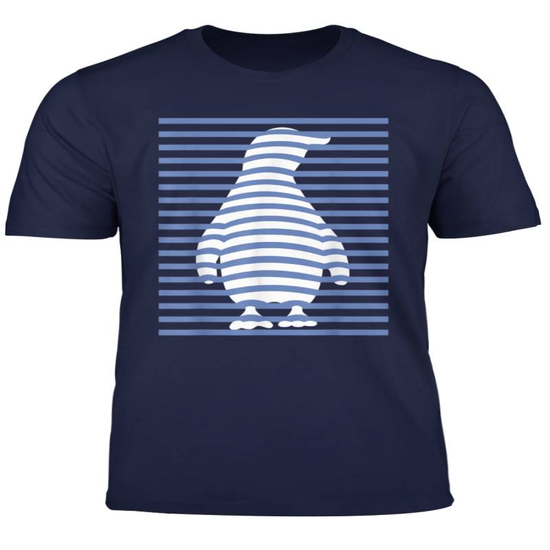 Funny Penguin Optical Ehrenstein Illusion T Shirt