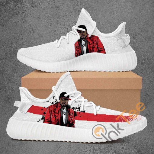 50 Cent Custom Shoes Personalized Name Yeezy Sneakers