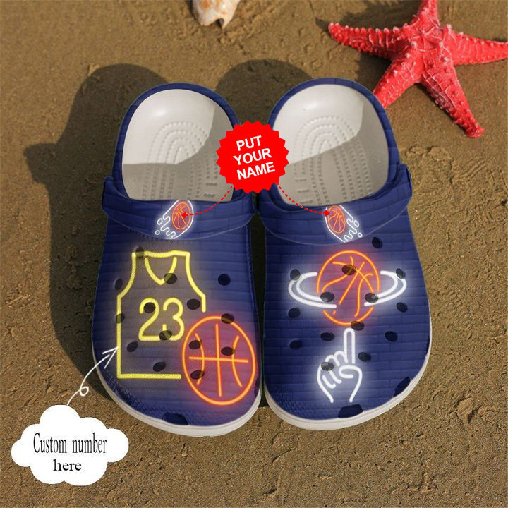 Basketball Crocs – Basketball Personalized Neon Clog Shoes For Men And Women
