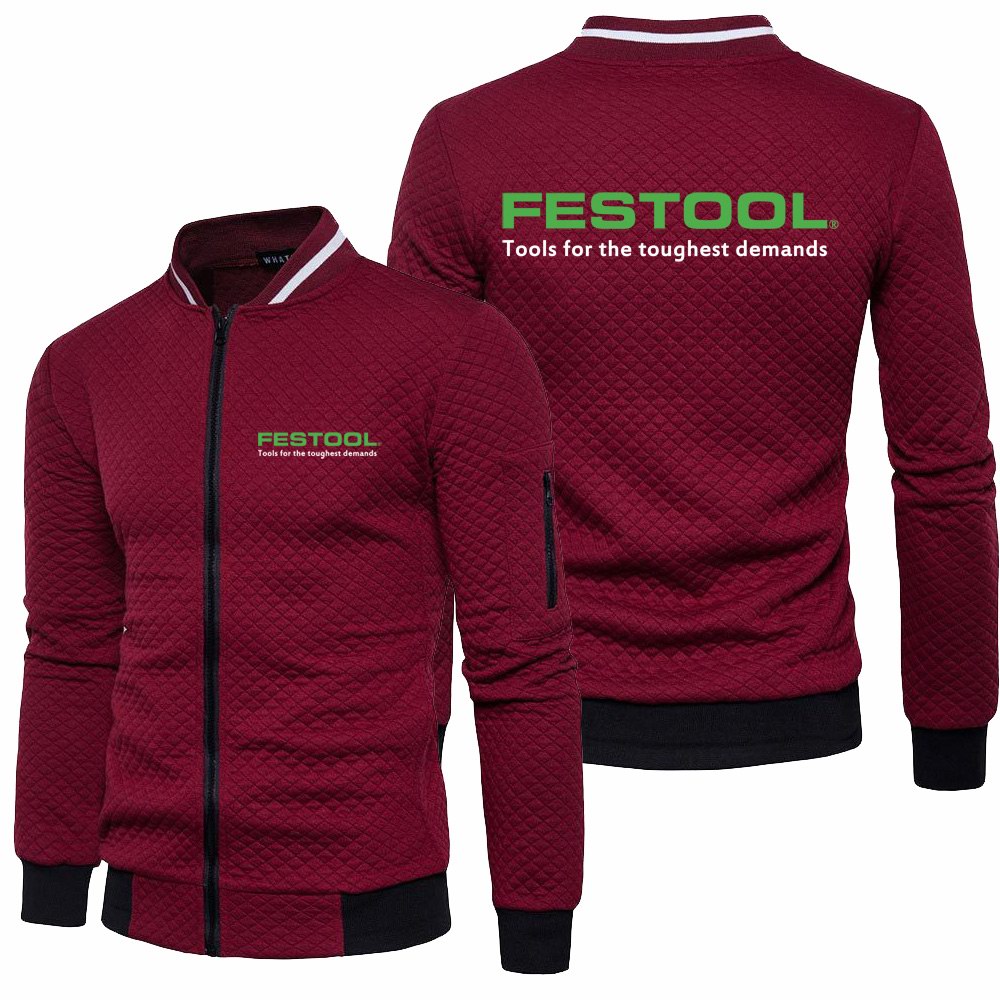 2022 New Mens Festool Tools Jacket Spring Autumn Long Sleeve Fashion Sportswear Solid Color Casual Zipper Hoody Male Sweatshirts alx