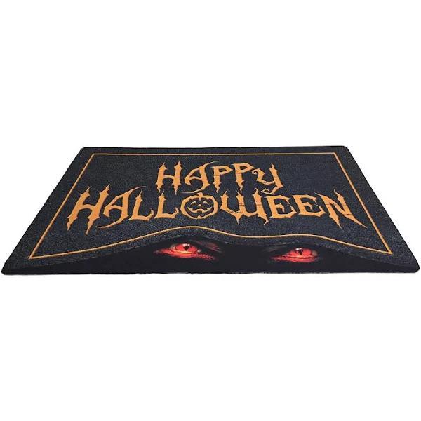 Haunted Mirage Demon Eyes Halloween Doormat Indoor And Outdoor Mat Entrance Rug Funny Home Decor Closing Gift Gift For Friend Family Gift Idea