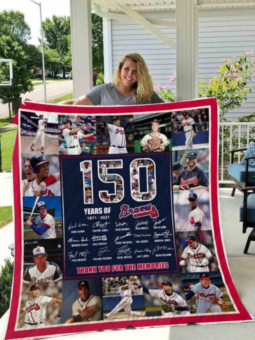 Atlanta Braves 150 Years Quilt Blanket I1D2 Dup1