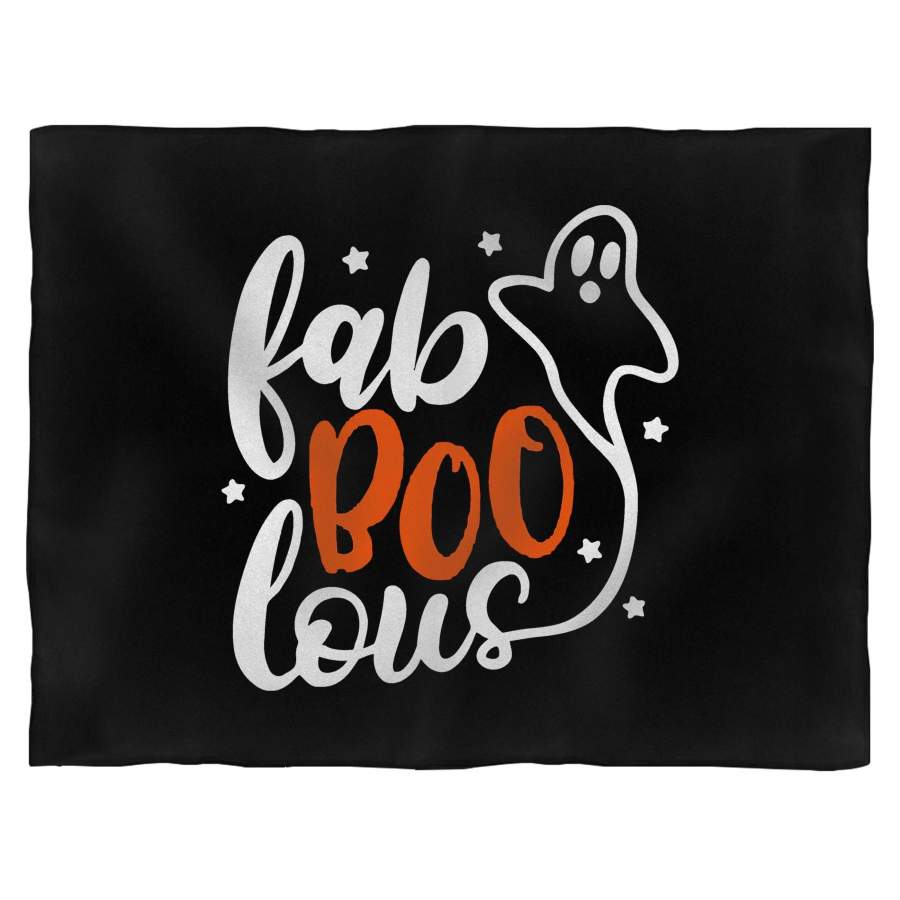 Fab Boo Lous Ghost Halloween Blanket