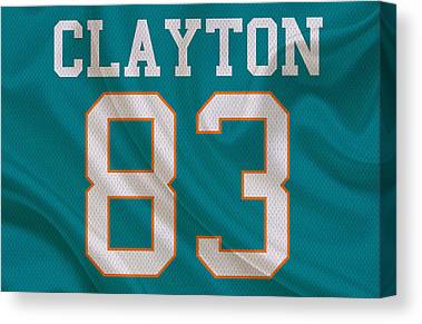 Miami Dolphins Mark Clayton Joe Hamilton Canvas Print