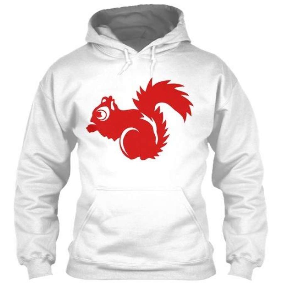 Squirrel Drawing Profile 911 Animals Gildan Hoodie Sweatshirt