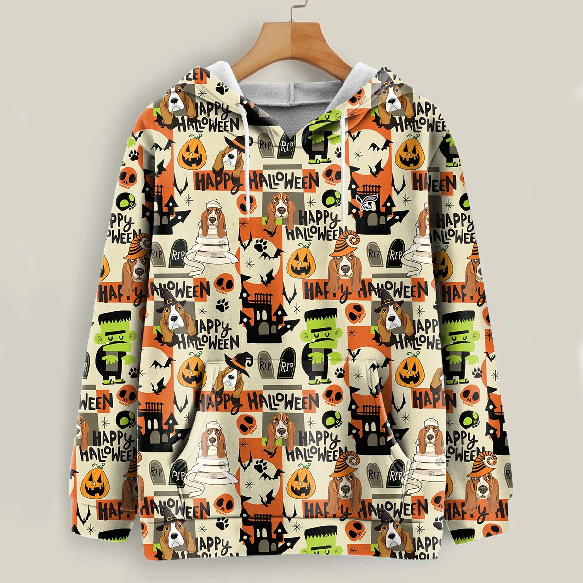 Meet My Boo Crew – Basset Hound Halloween Hoodie