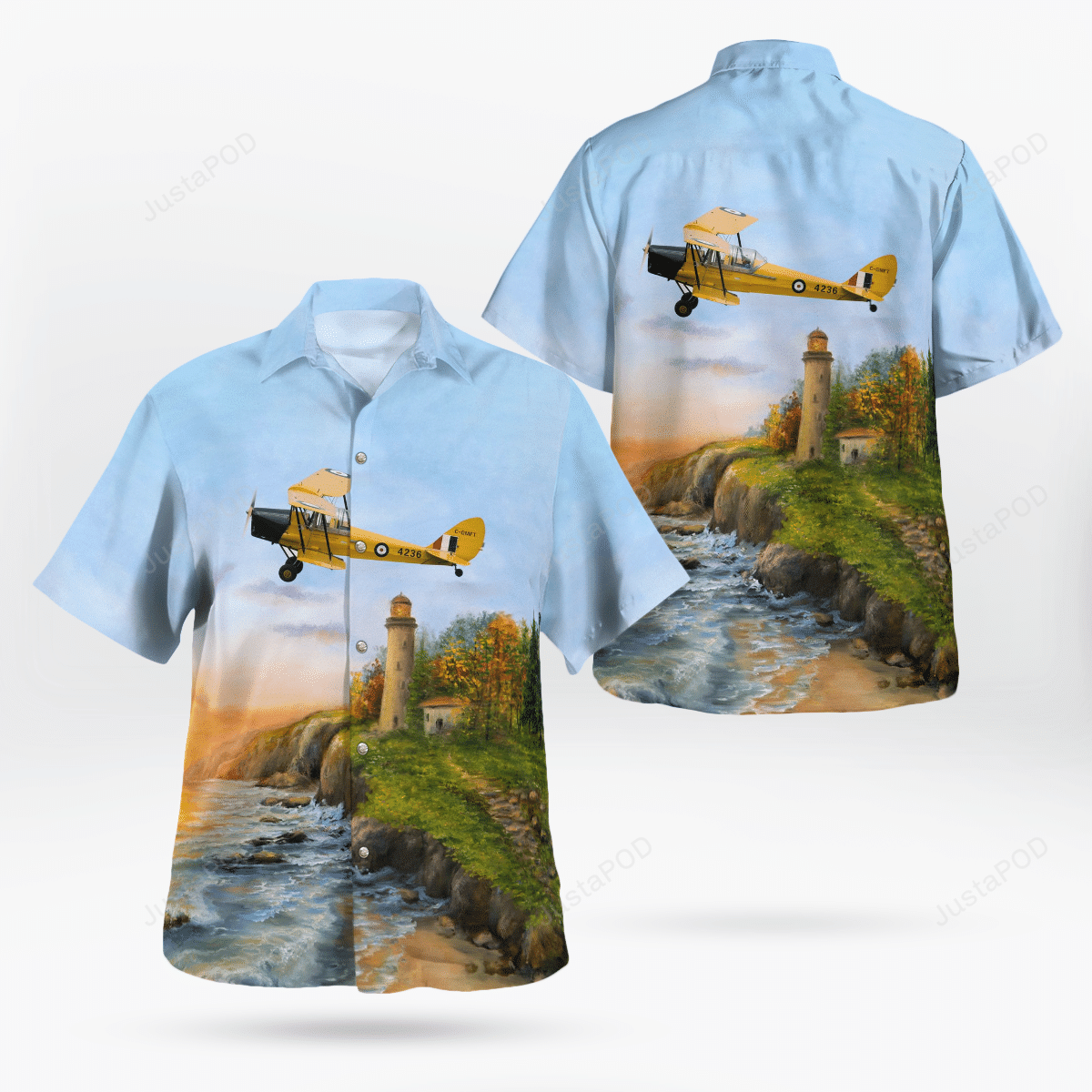 Canadian Museum Of Flight De Havilland Tiger Moth Ii Hawaii Shirt Ha80655