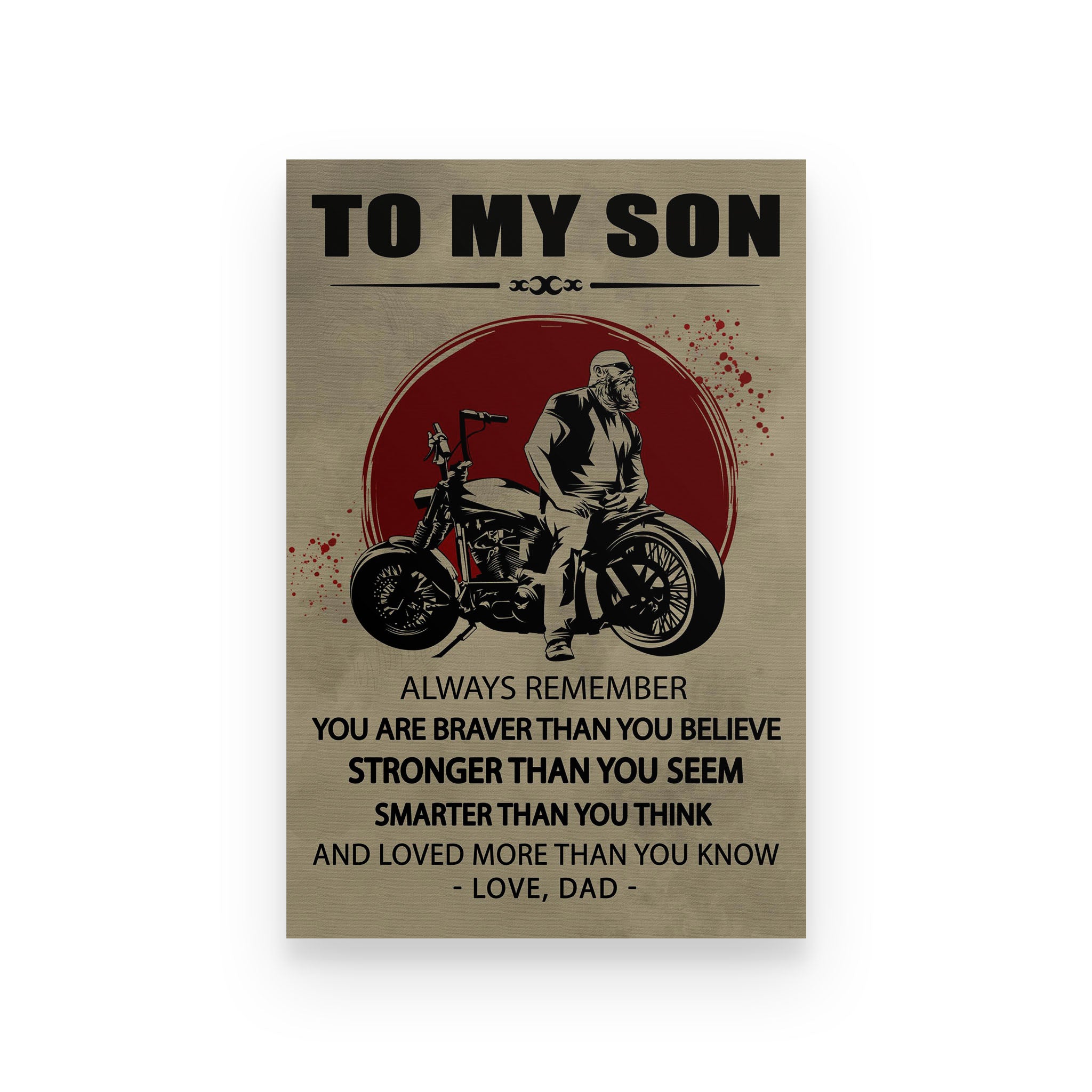 biker poster dad to son loved more than you know vs2