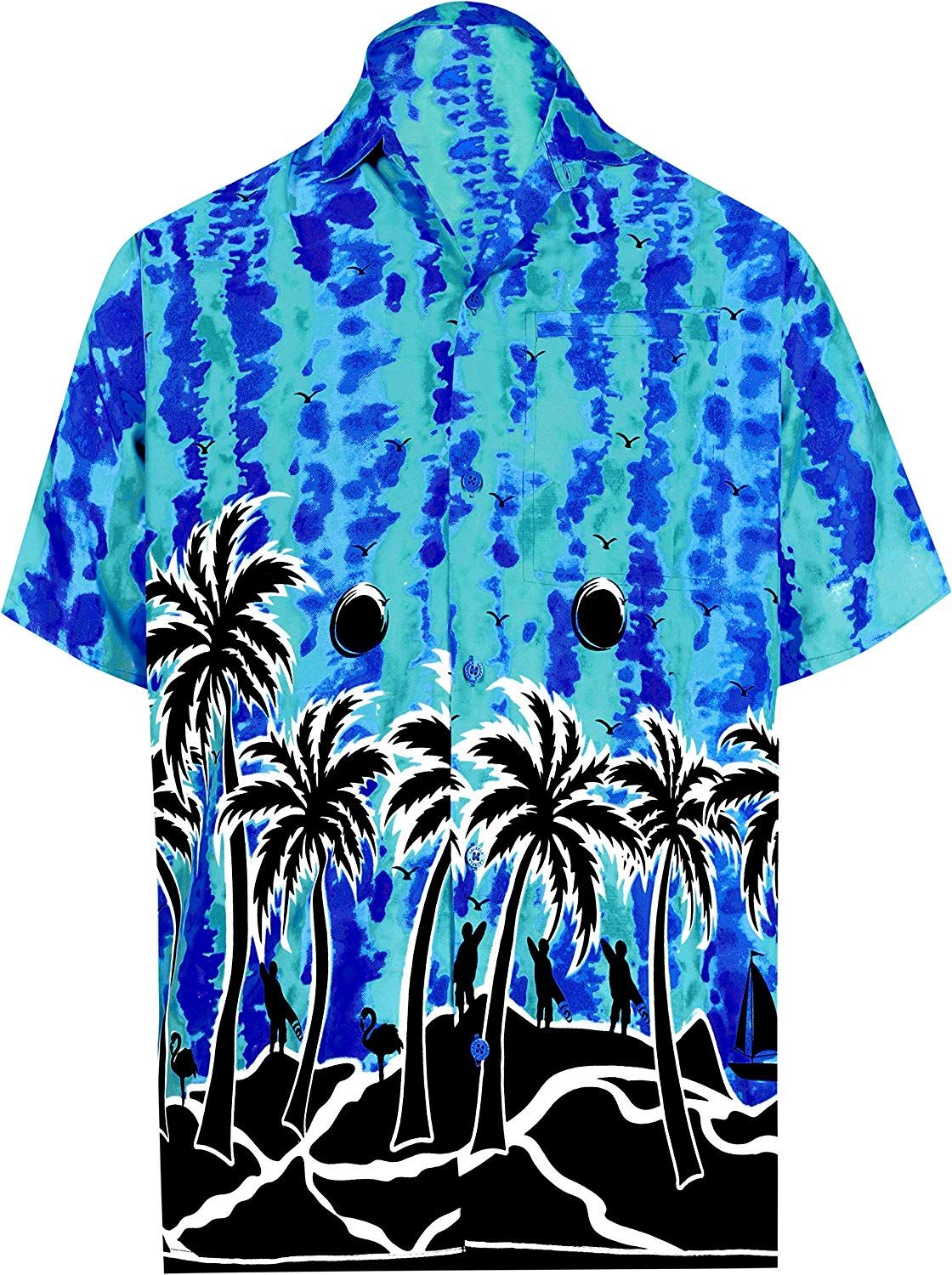 Floral Blue High Quality Hawaii Shirt Ha5677