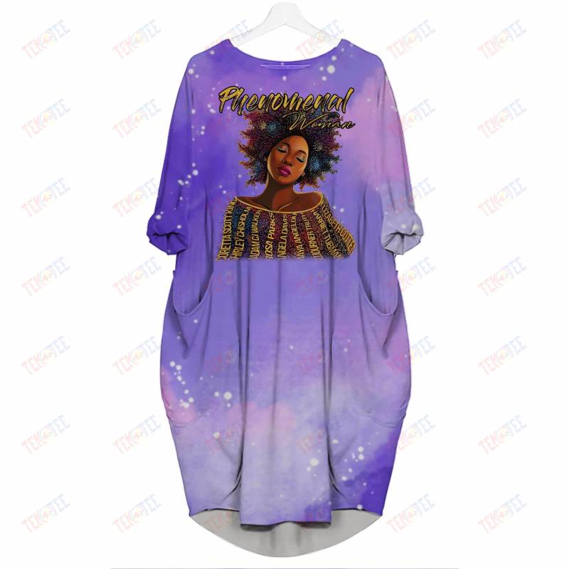 Temotee African Dress 10 – Phenomenal Women 3D Dress For Melanin Women Afro Girl Shirt African American Woman Gift Idea TMT1412