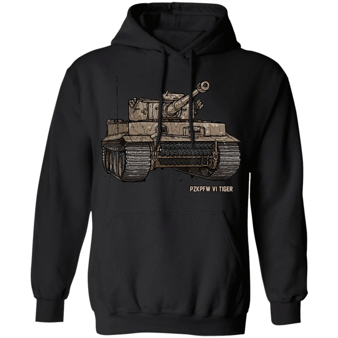 Tiger Tank Pzkpfw Vi Wwii Army Historic Vintage Hoodie