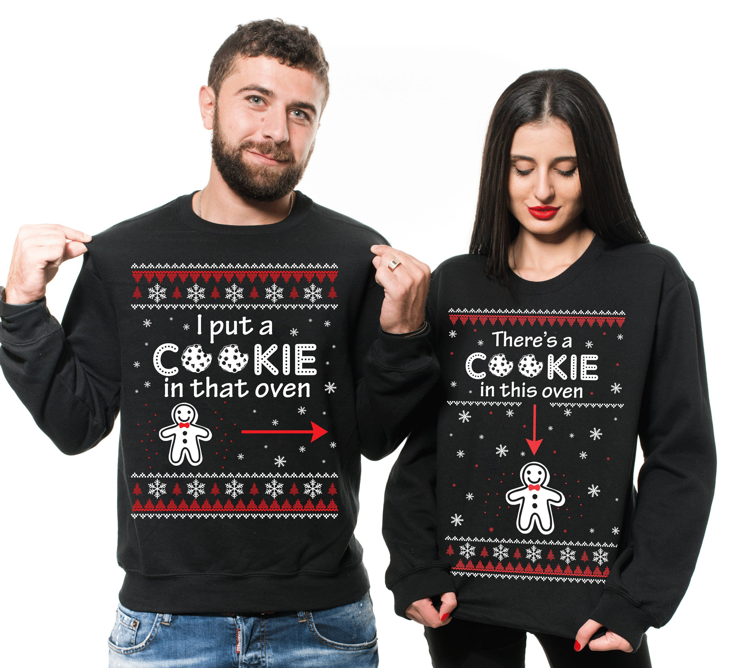 Couple Shirts I Put A Cookie In That Oven – There’S A Cookie In This Oven Matching Couple, Valentine Gifts, Christmas Gift Graphic Unisex T Shirt, Sweatshirt, Hoodie Size S – 5Xl