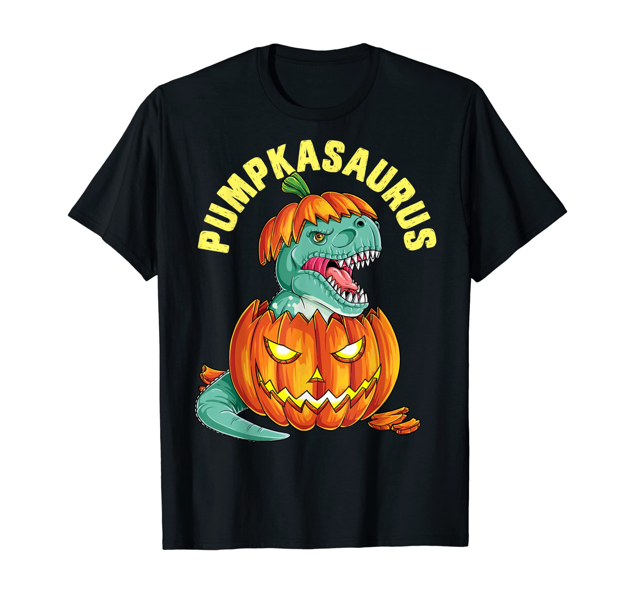 Halloween Shirts For Boys Kids Pumpkasaurus Dinosaur Pumpkin T-Shirt