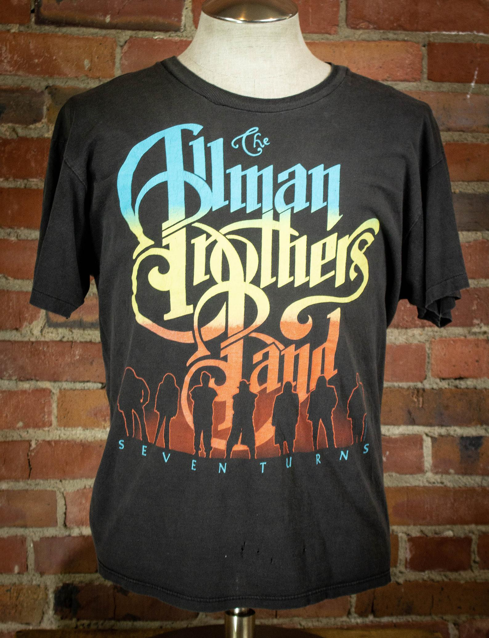 Vintage Allman Brothers Seven Turns Tour T Shirt 1990 - Vintagetee90