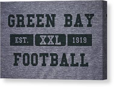 Green Bay Packers Retro Shirt Joe Hamilton Canvas Print