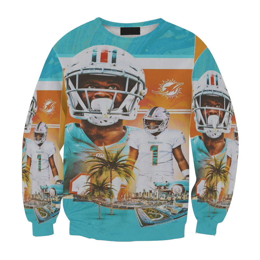 Miami Dolphins Players8 Gift For Fan 3D Full Printing Sweatshirt