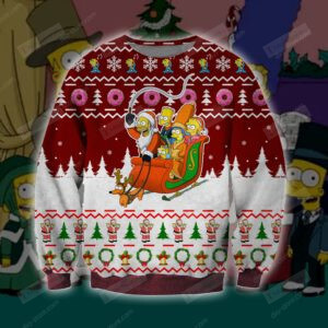 The Simpsons Ugly Christmas Sweater, All Over Print Sweatshirt