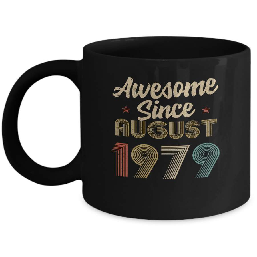 Awesome Since August 1979 Vintage 41th Birthday Gifts Mug