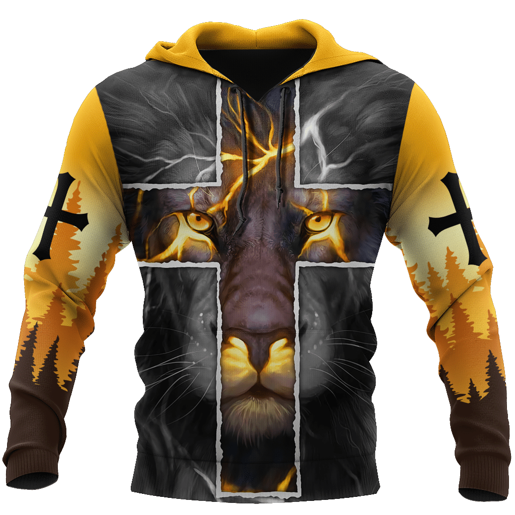 Faith In God And Lion – 3D All Over Printed Style For Men And Women