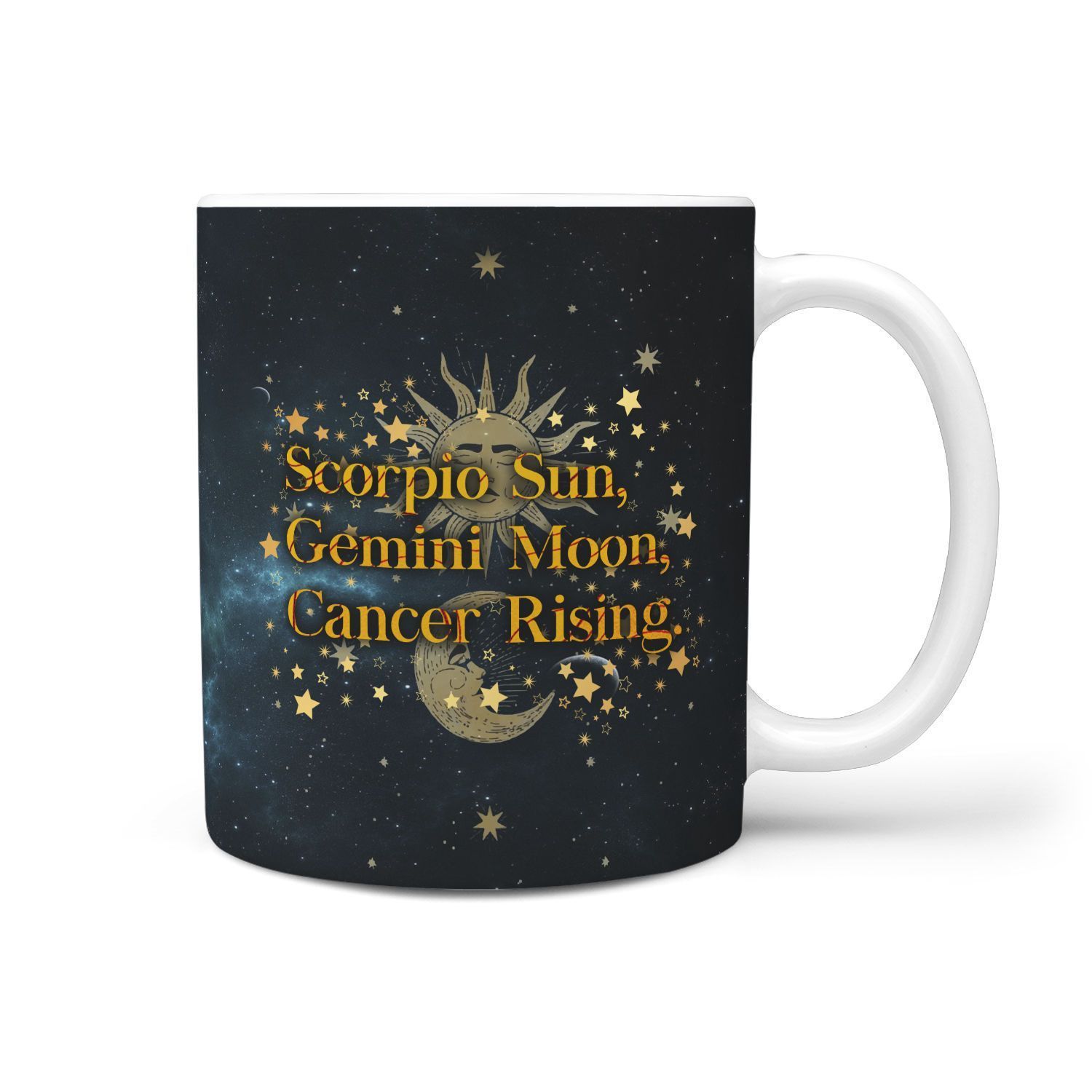 Zodiac Sign (Customized Name) 360 White Mug