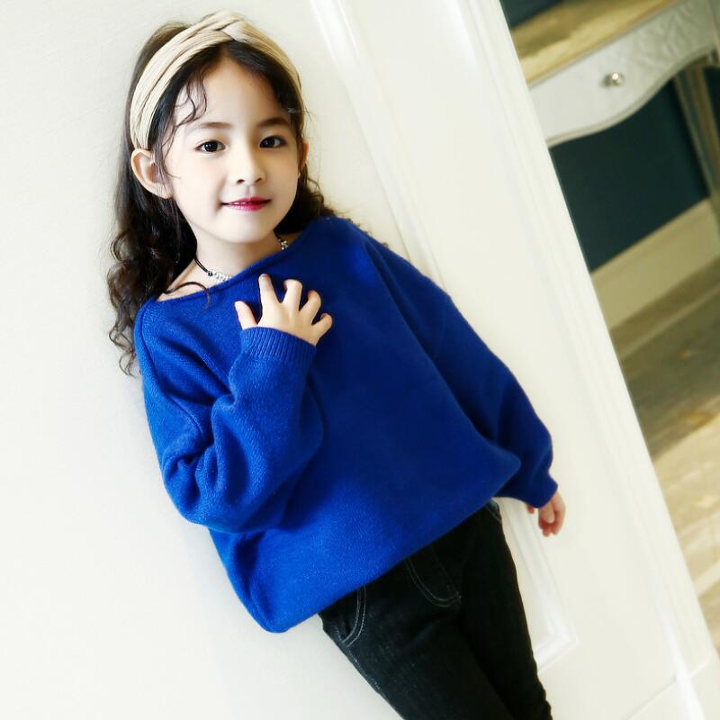 3-13 Years Children Fashion Casual 2017 Autumn Long Sleeve Girls Sweater Tops Baby Teenage Kids Pullover Sweaters Clothes JW2657 alx